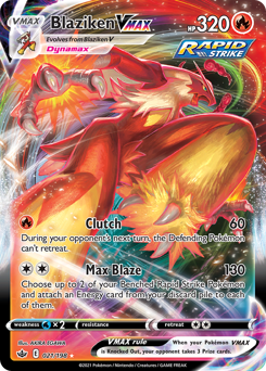 Blaziken VMAX - Chilling Reign - #21 - Pokemon TCG card
