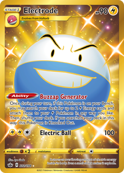 Electrode #222 Electrode - Chilling Reign - #222 - Pokemon TCG card