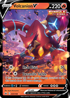 Volcanion V #25 Volcanion V - Chilling Reign - #25 - Pokemon TCG card