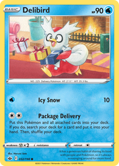 Delibird - Chilling Reign - #32 - Pokemon TCG card