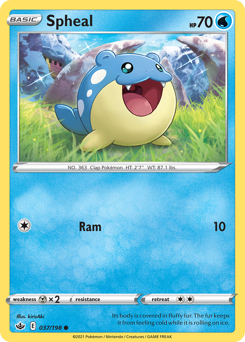 Spheal - Chilling Reign - #37 - Pokemon TCG card