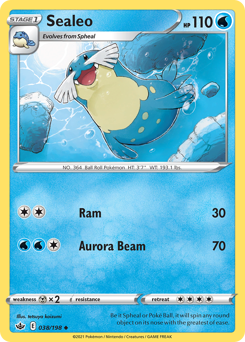 Sealeo #38 Sealeo - Chilling Reign - #38 - Pokemon TCG card