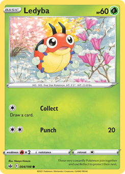 Ledyba #4 Ledyba - Chilling Reign - #4 - Pokemon TCG card