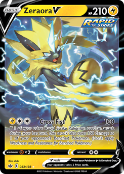 Zeraora V #53 Zeraora V - Chilling Reign - #53 - Pokemon TCG card