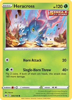 Heracross - Chilling Reign - #6 - Pokemon TCG card