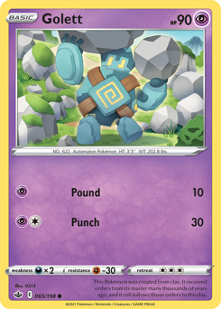 Golett #65 Golett - Chilling Reign - #65 - Pokemon TCG card
