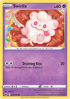 Swirlix #67 Swirlix - Chilling Reign - #67 - Pokemon TCG card