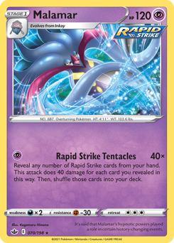 Malamar - Chilling Reign - #70 - Pokemon TCG card