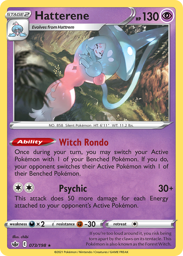 Hatterene - Chilling Reign - #73 - Pokemon TCG card