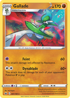 Gallade #81 Gallade - Chilling Reign - #81 - Pokemon TCG card
