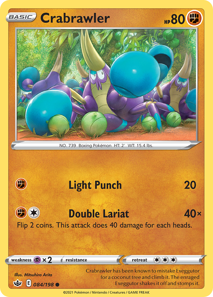 Crabrawler - Chilling Reign - #84 - Pokemon TCG card