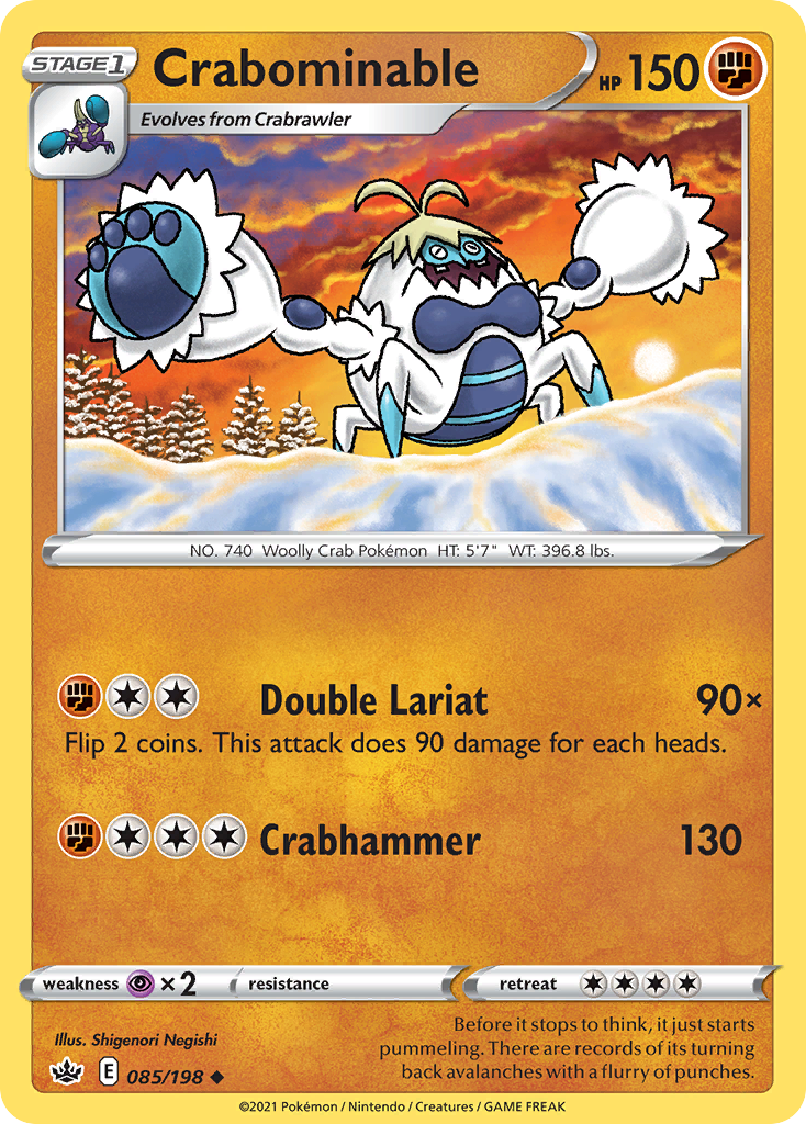 Crabominable - Chilling Reign - #85 - Pokemon TCG card
