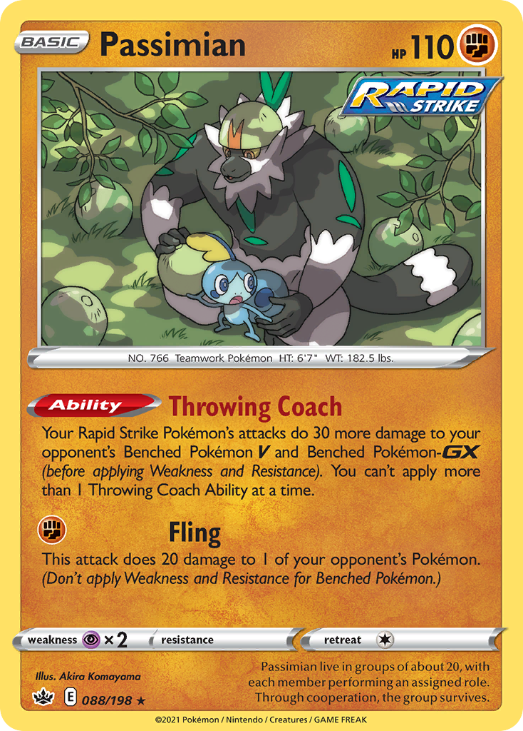 Passimian - Chilling Reign - #88 - Pokemon TCG card