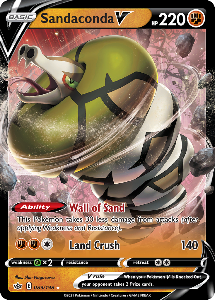 Sandaconda V - Chilling Reign - #89 - Pokemon TCG card