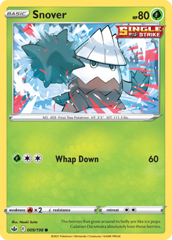 Snover - Chilling Reign - #9 - Pokemon TCG card