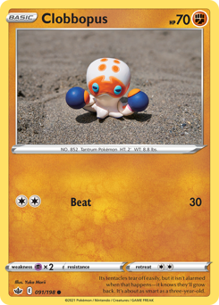 Clobbopus #91 Clobbopus - Chilling Reign - #91 - Pokemon TCG card