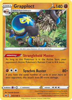 Grapploct - Chilling Reign - #92 - Pokemon TCG card