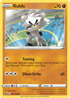 Kubfu #93 Kubfu - Chilling Reign - #93 - Pokemon TCG card