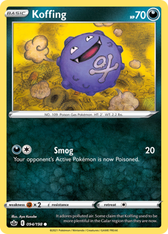 Koffing #94 Koffing - Chilling Reign - #94 - Pokemon TCG card