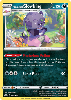 Galarian Slowking #98 Galarian Slowking - Chilling Reign - #98 - Pokemon TCG card