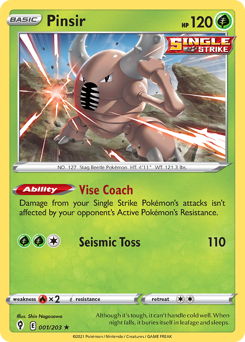 Pinsir #1 Pinsir - Evolving Skies - #1 - Pokemon TCG card