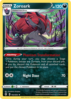 Zoroark - Evolving Skies - #103 - Pokemon TCG card