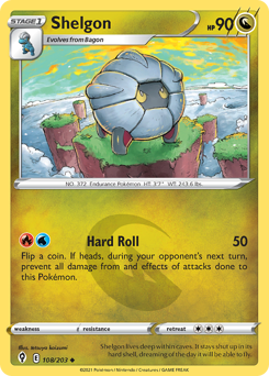 Shelgon - Evolving Skies - #108 - Pokemon TCG card