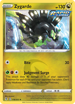 Zygarde #118 Zygarde - Evolving Skies - #118 - Pokemon TCG card