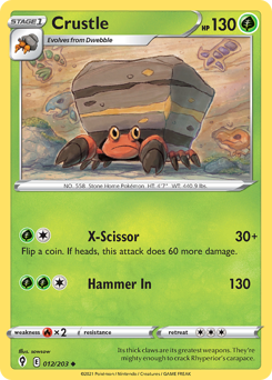Crustle - Evolving Skies - #12 - Pokemon TCG card