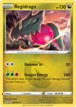Regidrago #124 Regidrago - Evolving Skies - #124 - Pokemon TCG card