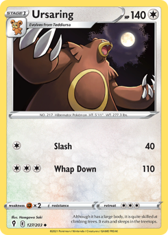 Ursaring - Evolving Skies - #127 - Pokemon TCG card