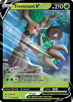 Trevenant V - Evolving Skies - #13 - Pokemon TCG card