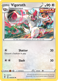 Vigoroth - Evolving Skies - #130 - Pokemon TCG card