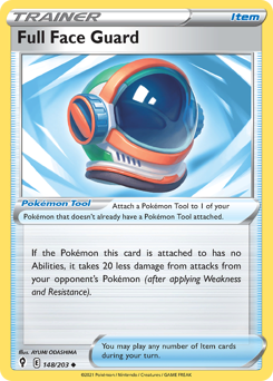 Full Face Guard - Evolving Skies - #148 - Pokemon TCG card