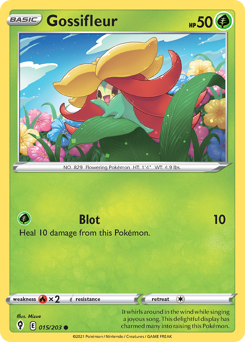 Gossifleur #15 Gossifleur - Evolving Skies - #15 - Pokemon TCG card