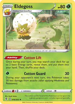 Eldegoss #16 Eldegoss - Evolving Skies - #16 - Pokemon TCG card