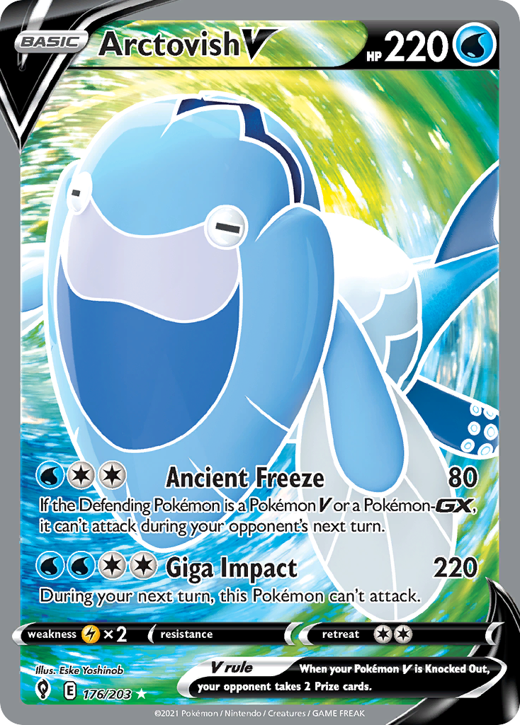 Arctovish V - Evolving Skies - #176 - Pokemon TCG card
