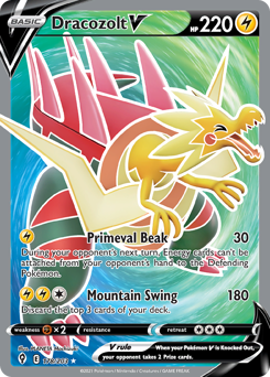 Dracozolt V #178 Dracozolt V - Evolving Skies - #178 - Pokemon TCG card