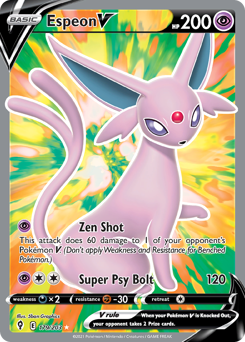 Espeon V #179 Espeon V - Evolving Skies - #179 - Pokemon TCG card