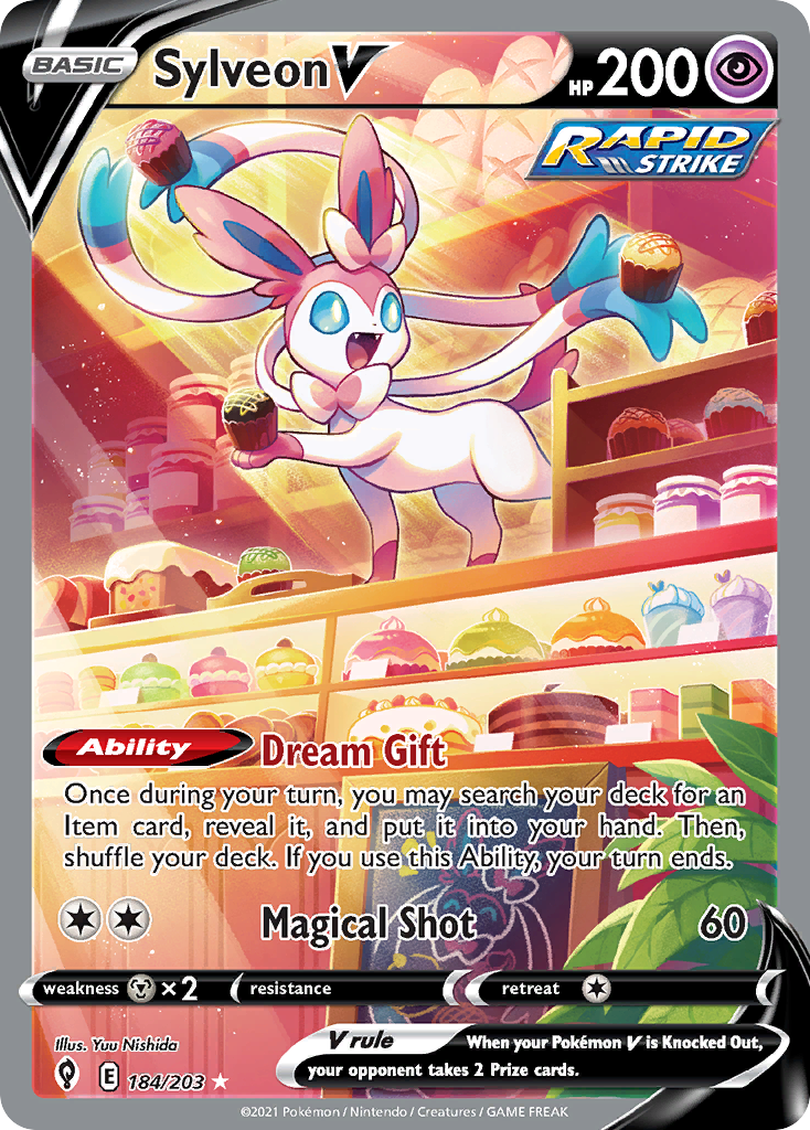 Sylveon V - Evolving Skies - #184 - Pokemon TCG card