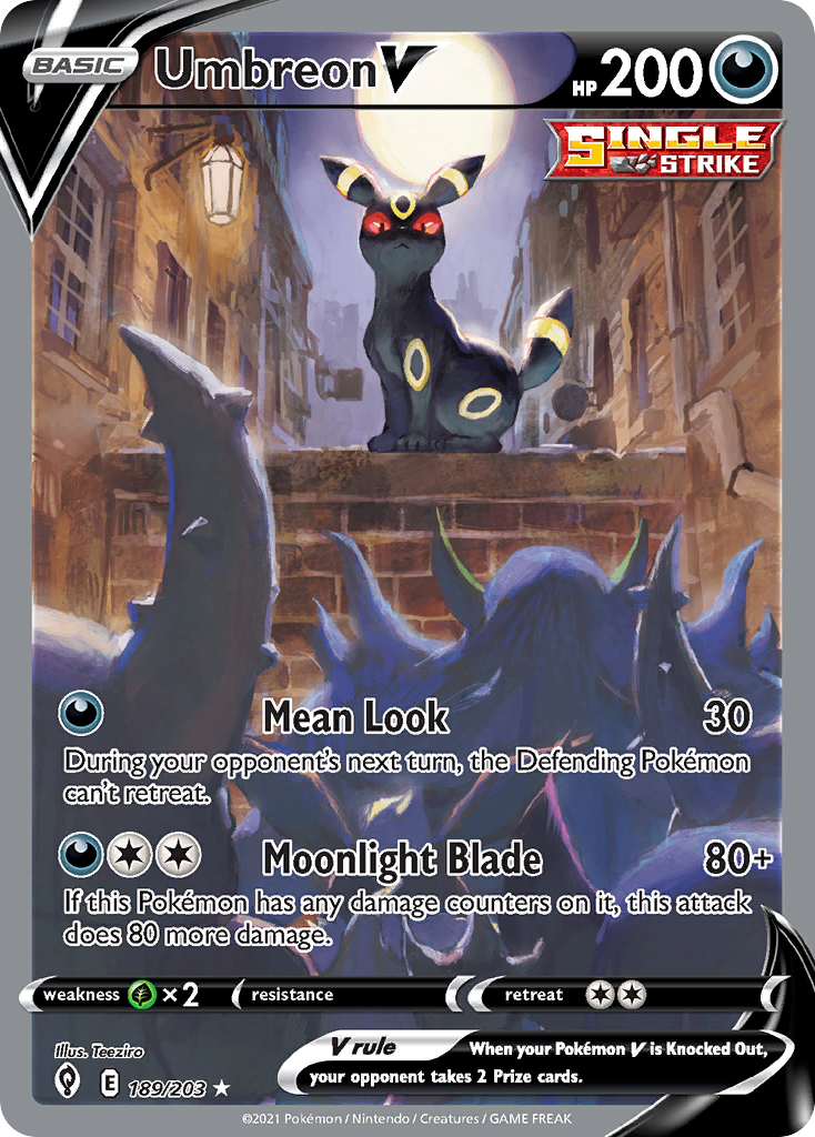 Umbreon V - Evolving Skies - #189 - Pokemon TCG card