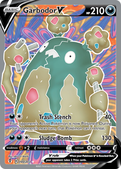 Garbodor V - Evolving Skies - #190 - Pokemon TCG card