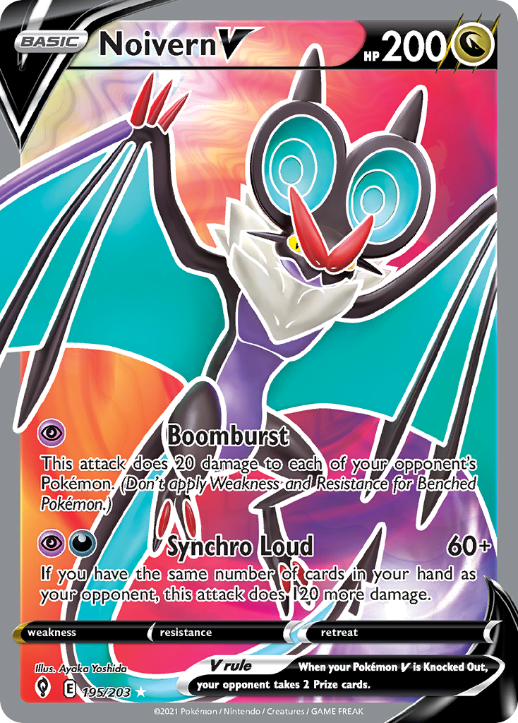 Noivern V - Evolving Skies - #195 - Pokemon TCG card