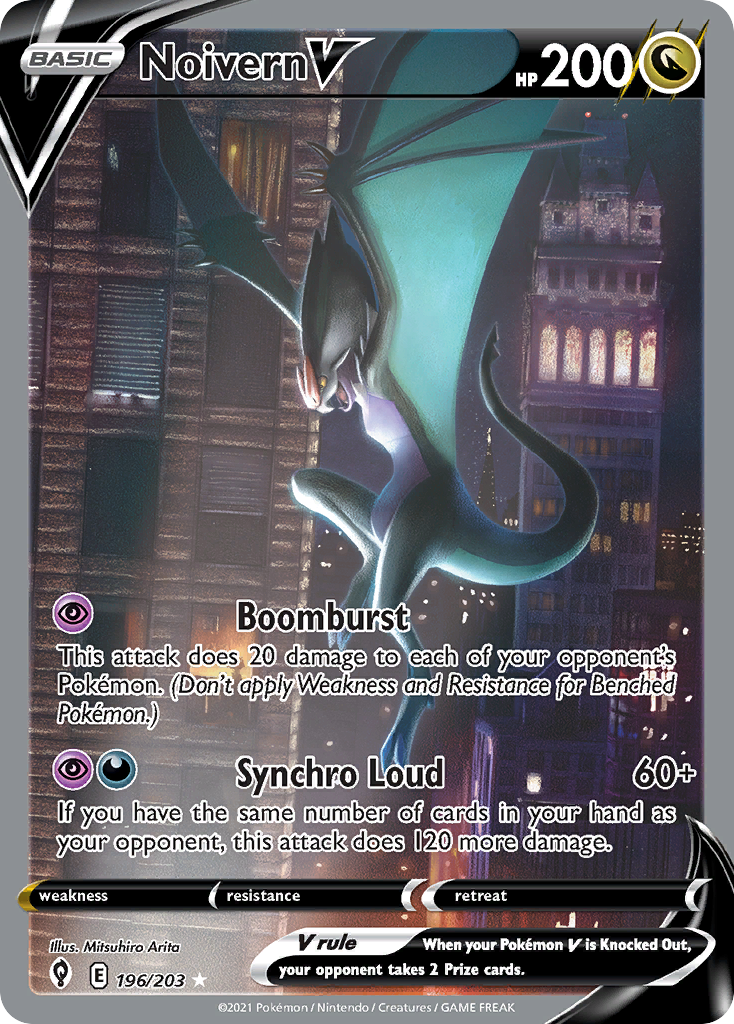 Noivern V - Evolving Skies - #196 - Pokemon TCG card