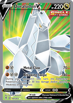Duraludon V #197 Duraludon V - Evolving Skies - #197 - Pokemon TCG card