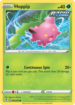 Hoppip #2 Hoppip - Evolving Skies - #2 - Pokemon TCG card