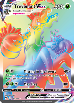 Trevenant VMAX - Evolving Skies - #206 - Pokemon TCG card