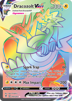 Dracozolt VMAX #210 Dracozolt VMAX - Evolving Skies - #210 - Pokemon TCG card