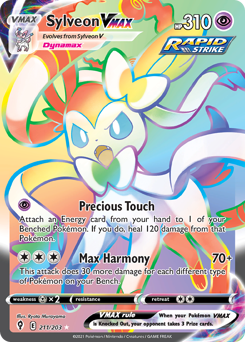 Sylveon VMAX #211 Sylveon VMAX - Evolving Skies - #211 - Pokemon TCG card