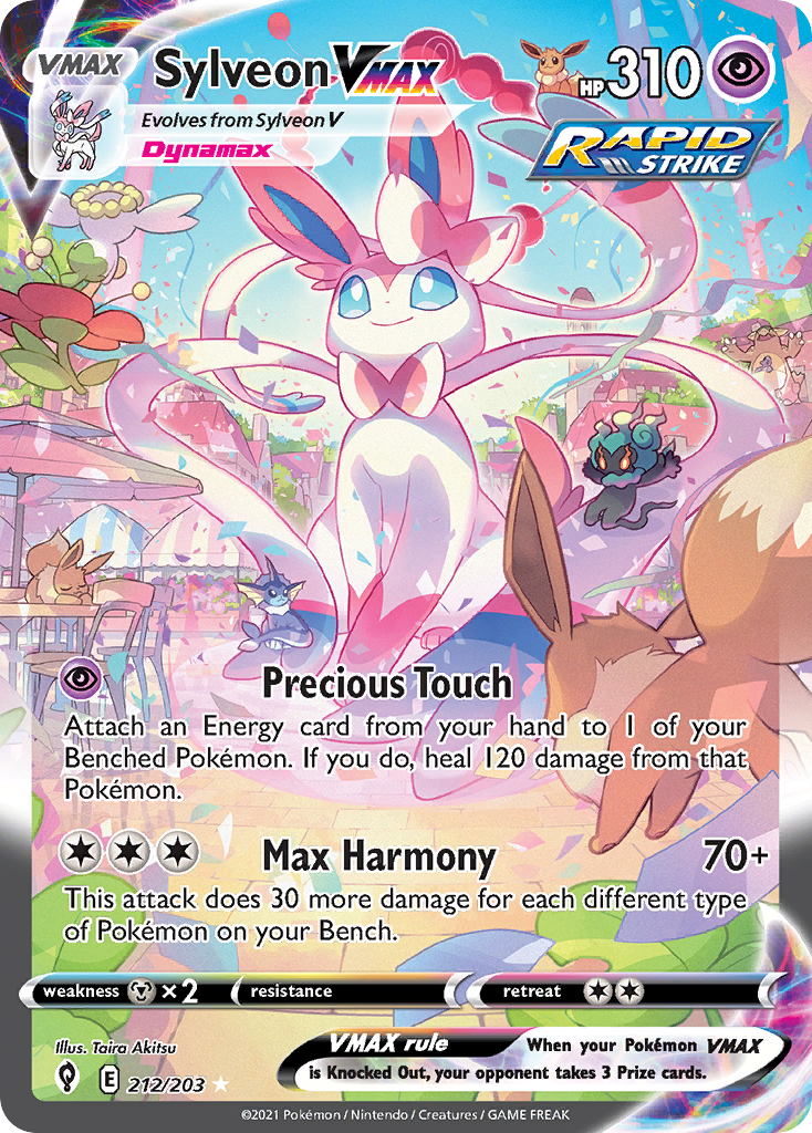Sylveon VMAX - Evolving Skies - #212 - Pokemon TCG card